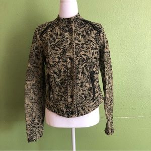 Free people Denim trucker Jacket Size 6